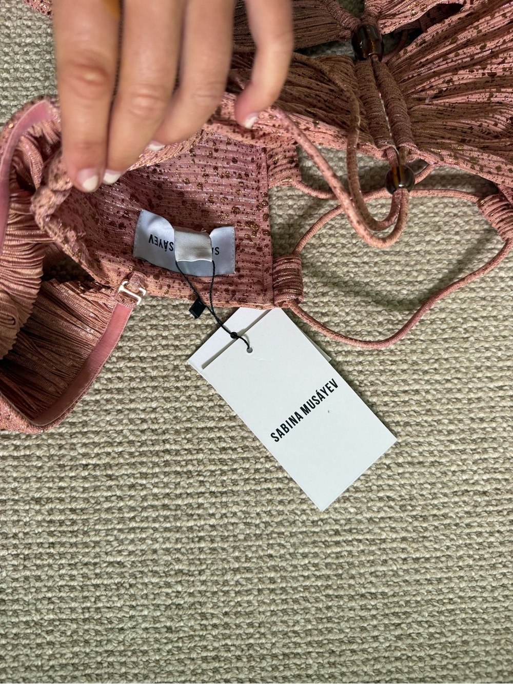 Sabina Musayev Tiered Ruffle Maxi Dress in Dusty Rose - Picture 5 of 6
